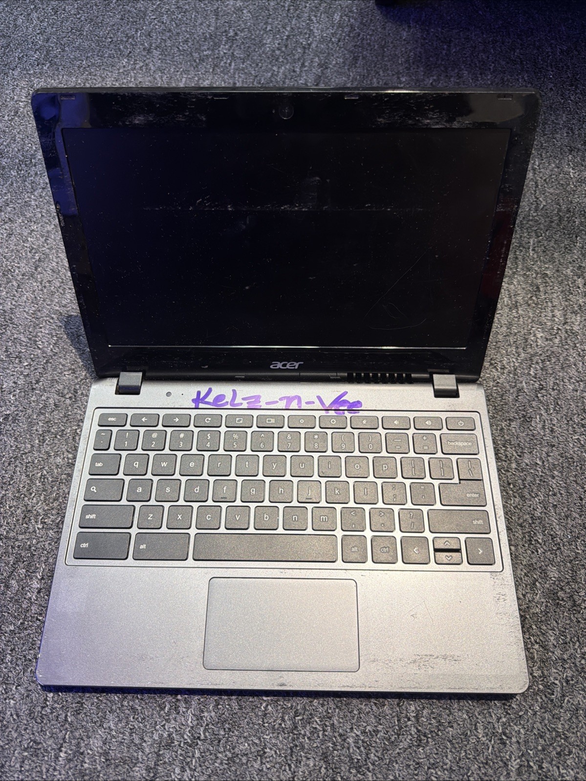 Acer Chromebook C720-2802 ZHN 1.4GHz 16GB SSD Working JB657 Screen Broken No🔌