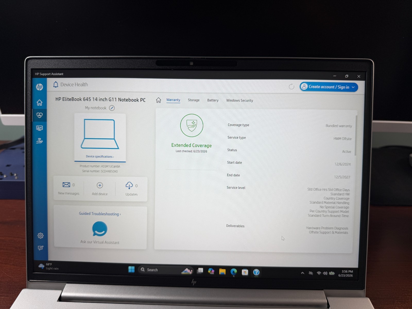 HP EliteBook 645 G11 Laptop 14″ Ryzen 5 PRO 16GB 256GB FHD+ Win11 Pro Warranty