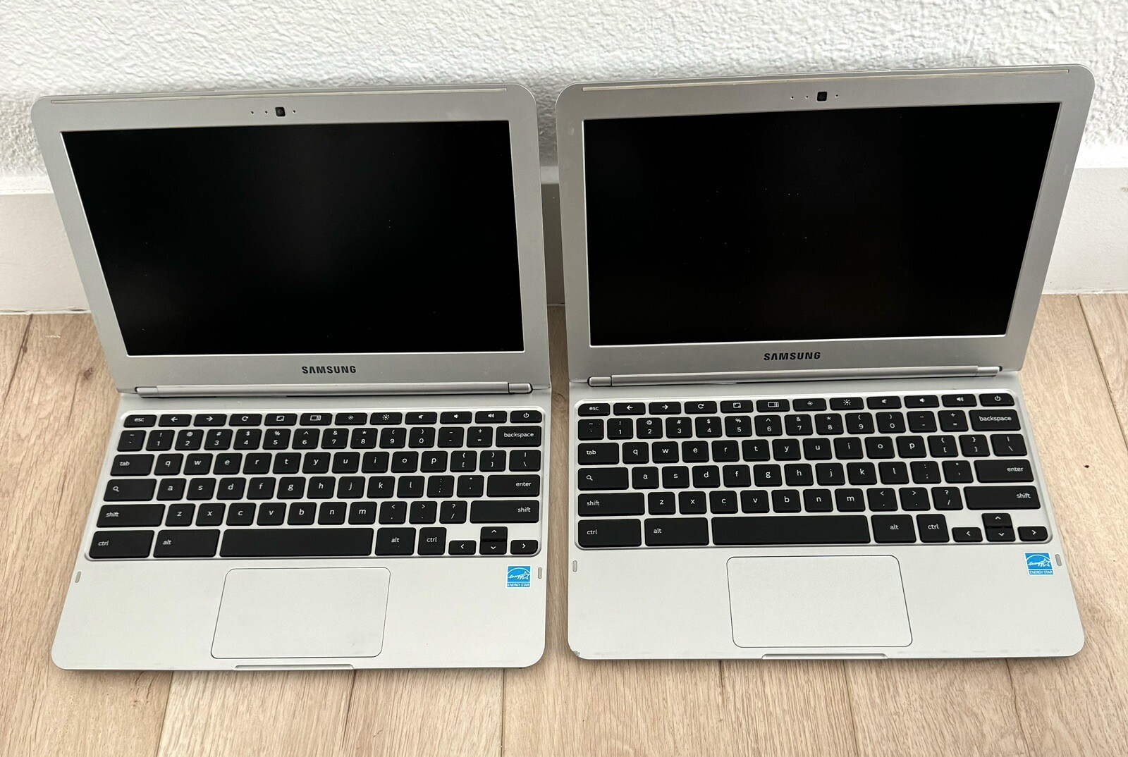 Samsung Chromebook XE303C12 Silver 11.6″ Wi-Fi Laptop For Parts Lot Of 2Untested
