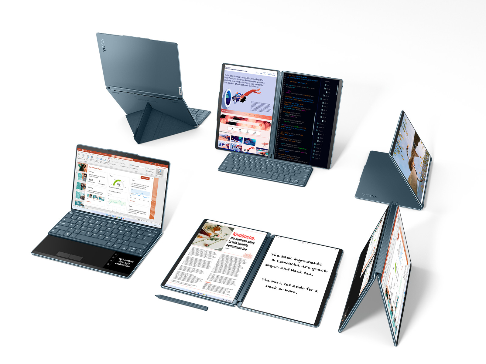LENOVO YOGA BOOK 9i 2x 13″ DUAL DISPLAY TOUCH i7 16GB 1TB PEN CONVERTIBLE 4J.GAR