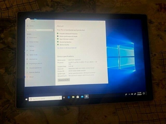 Microsoft 1724 12.3″ (256GB, Intel Core i5 6th Gen, 2.4GHz, 8GB) Laptop – Silver