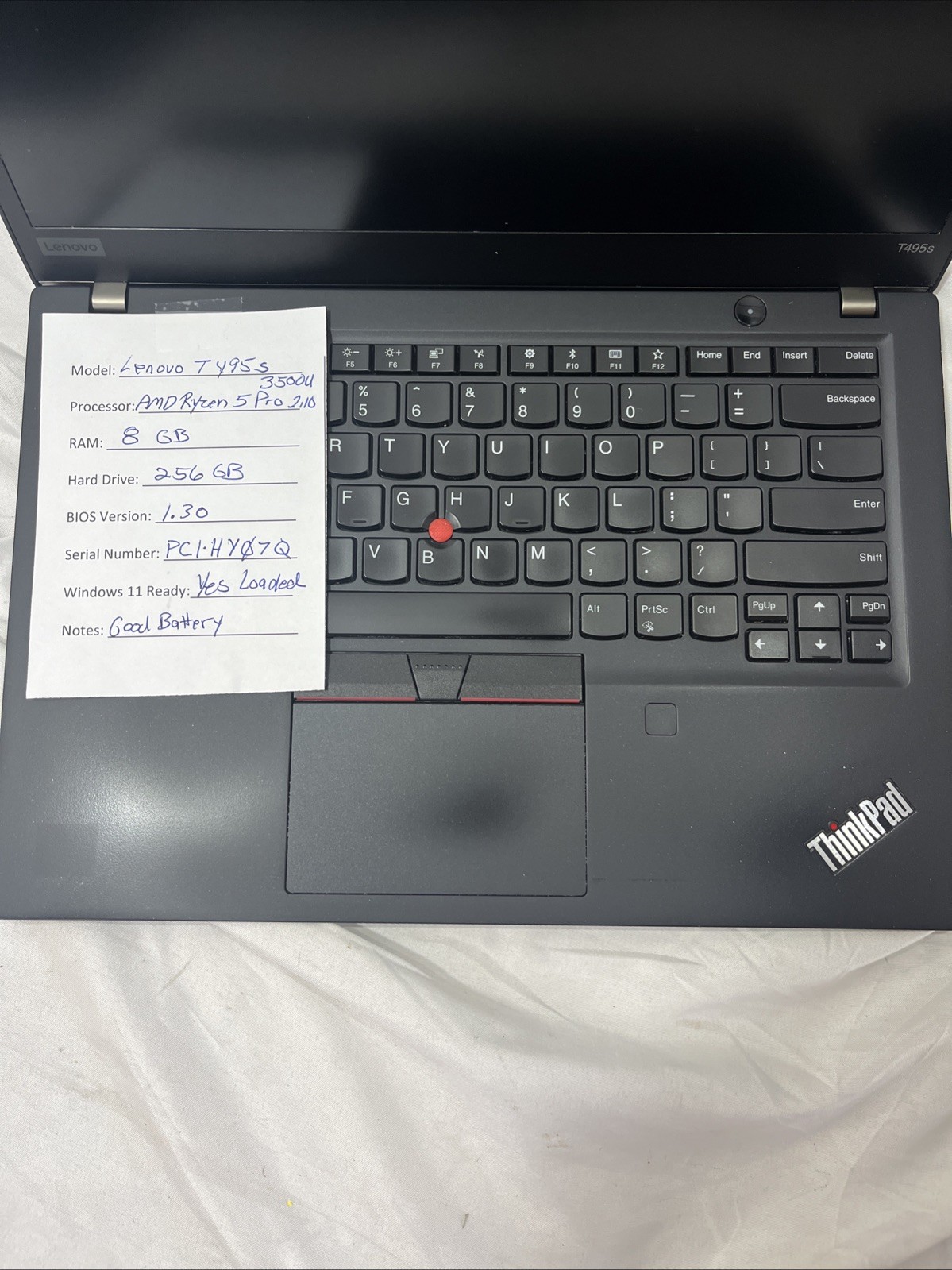 Lenovo ThinkPad T495s 14″ Ryzen 5 Pro 3500U 8GB 256GB – Very Good