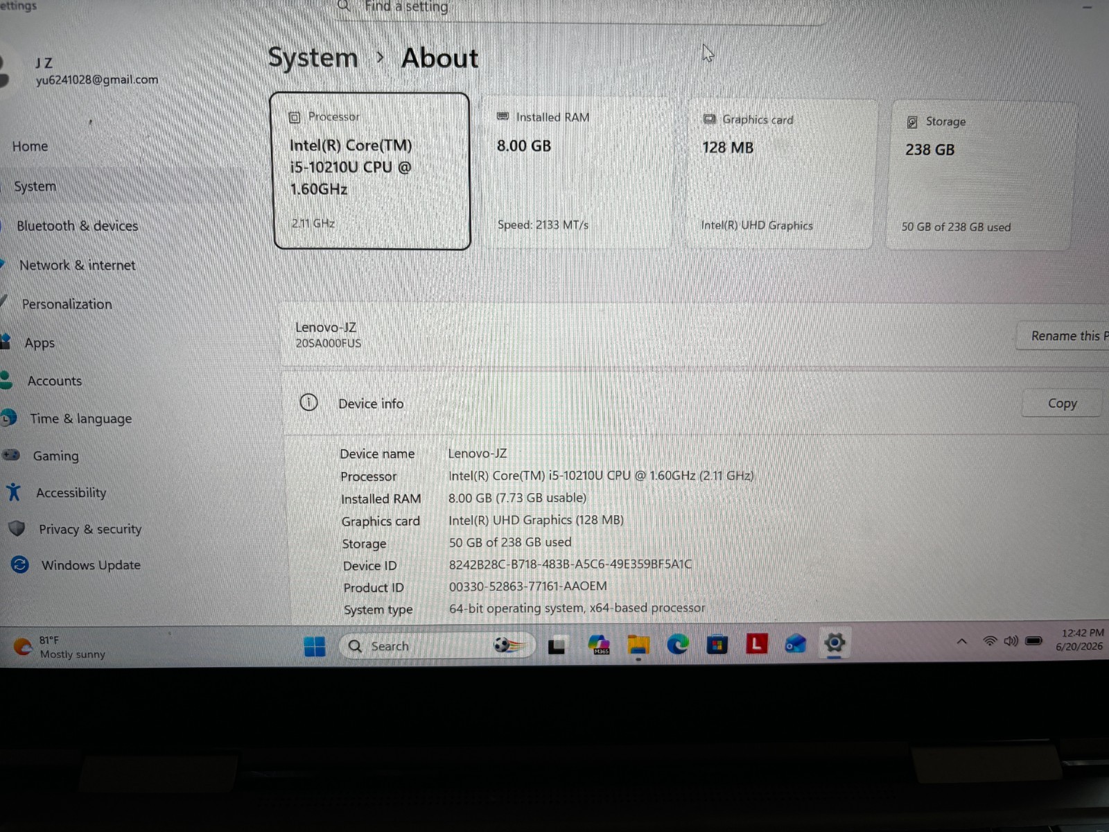 Lenovo X1 Yoga Gen 4 | 14″ Touchscreen | 256GB | 8GB | Win 11, Barely Used.