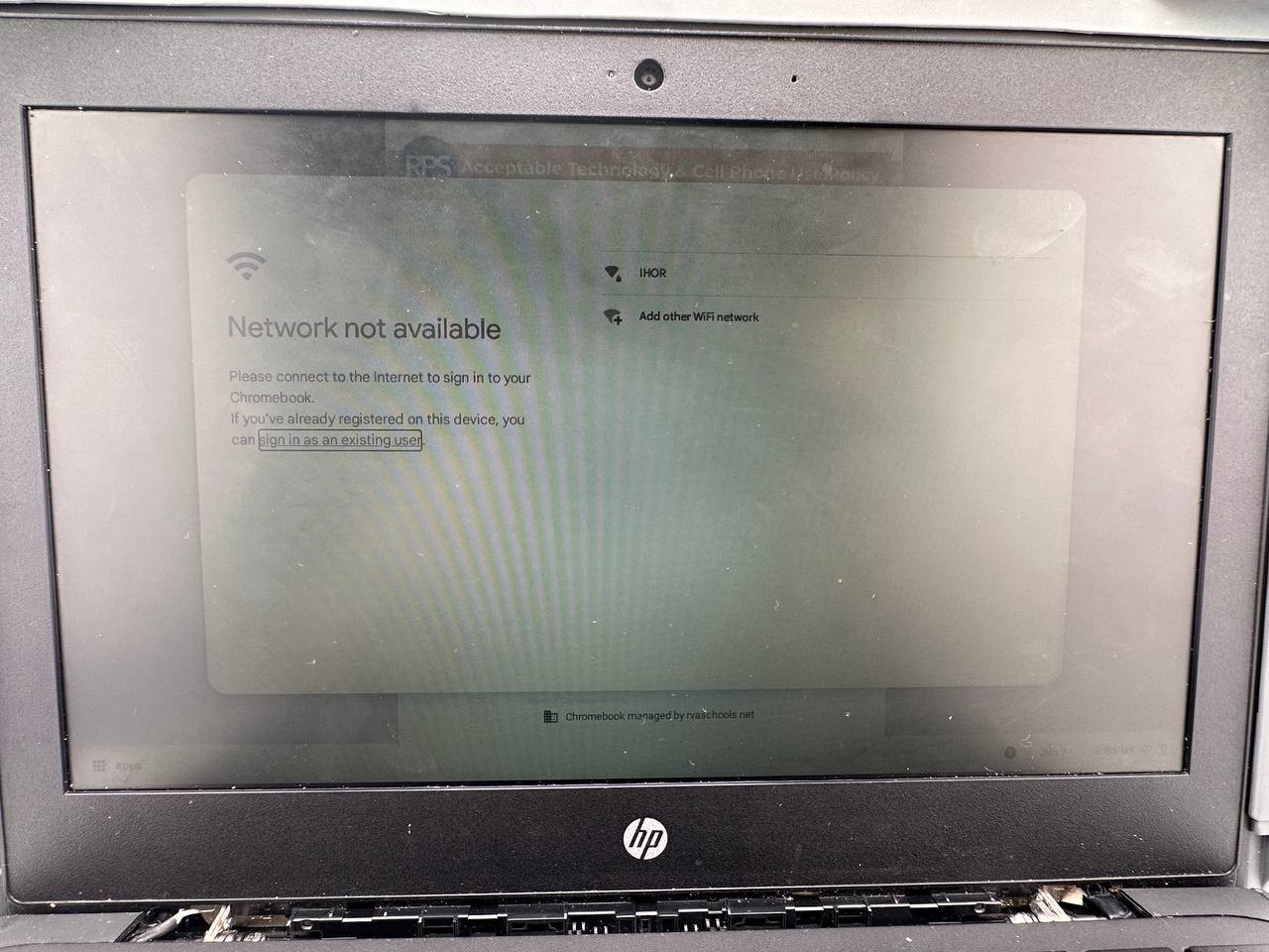 HP Chromebook 11 G5 Rugged Case School Unit 11.6″ For Parts/Repair 035-2