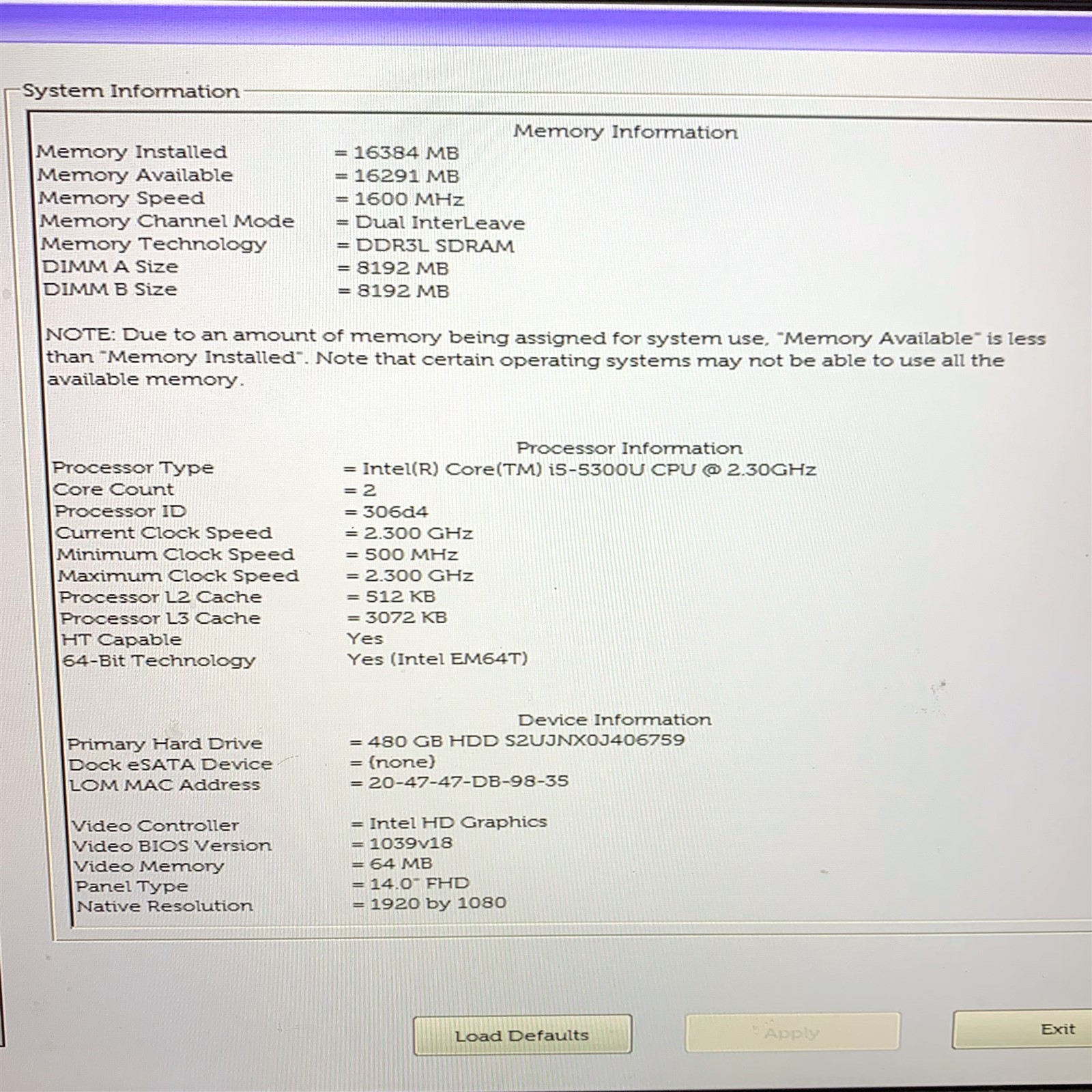 Dell Latitude E7450 14″ FHD Laptop Intel i5-5300U 2.30GHz 16GB 480GB SSD Win 10