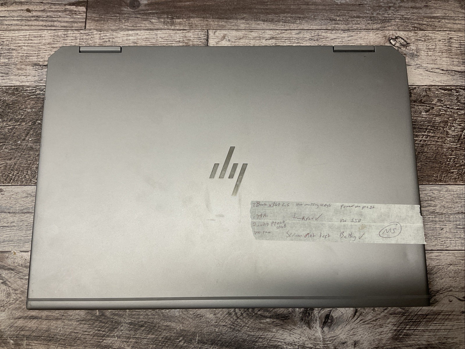 HP ZBook x360 G5 Studio / i7 9th Gen / No RAM Laptop Notebook PC / M5