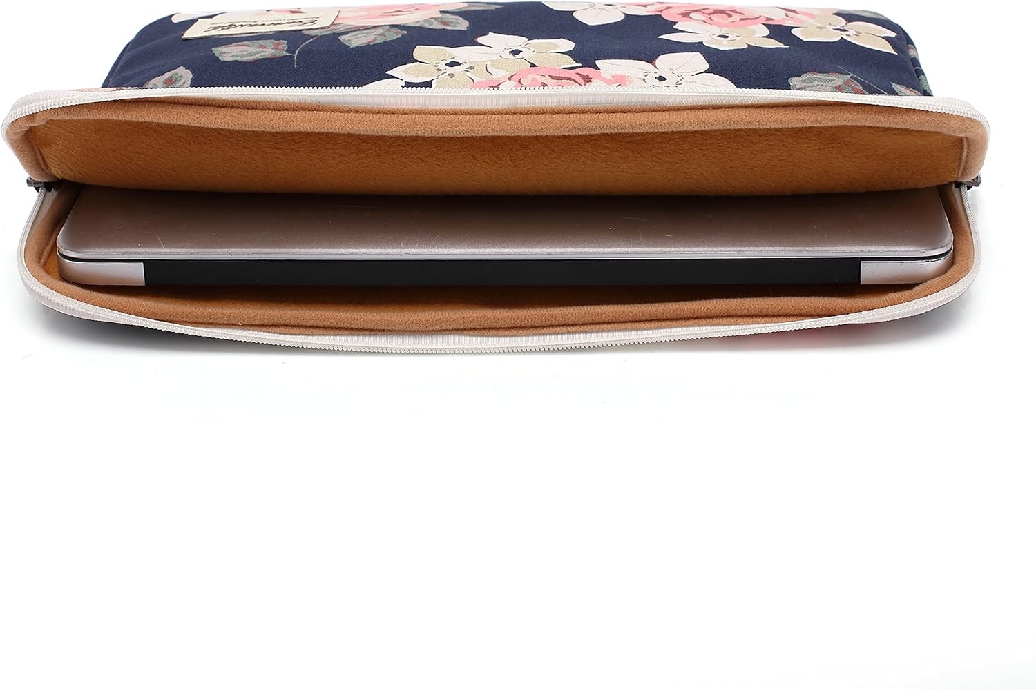 White Rose Pattern Laptop Sleeve 14 inch 14.0 inch Laptop Case Bag