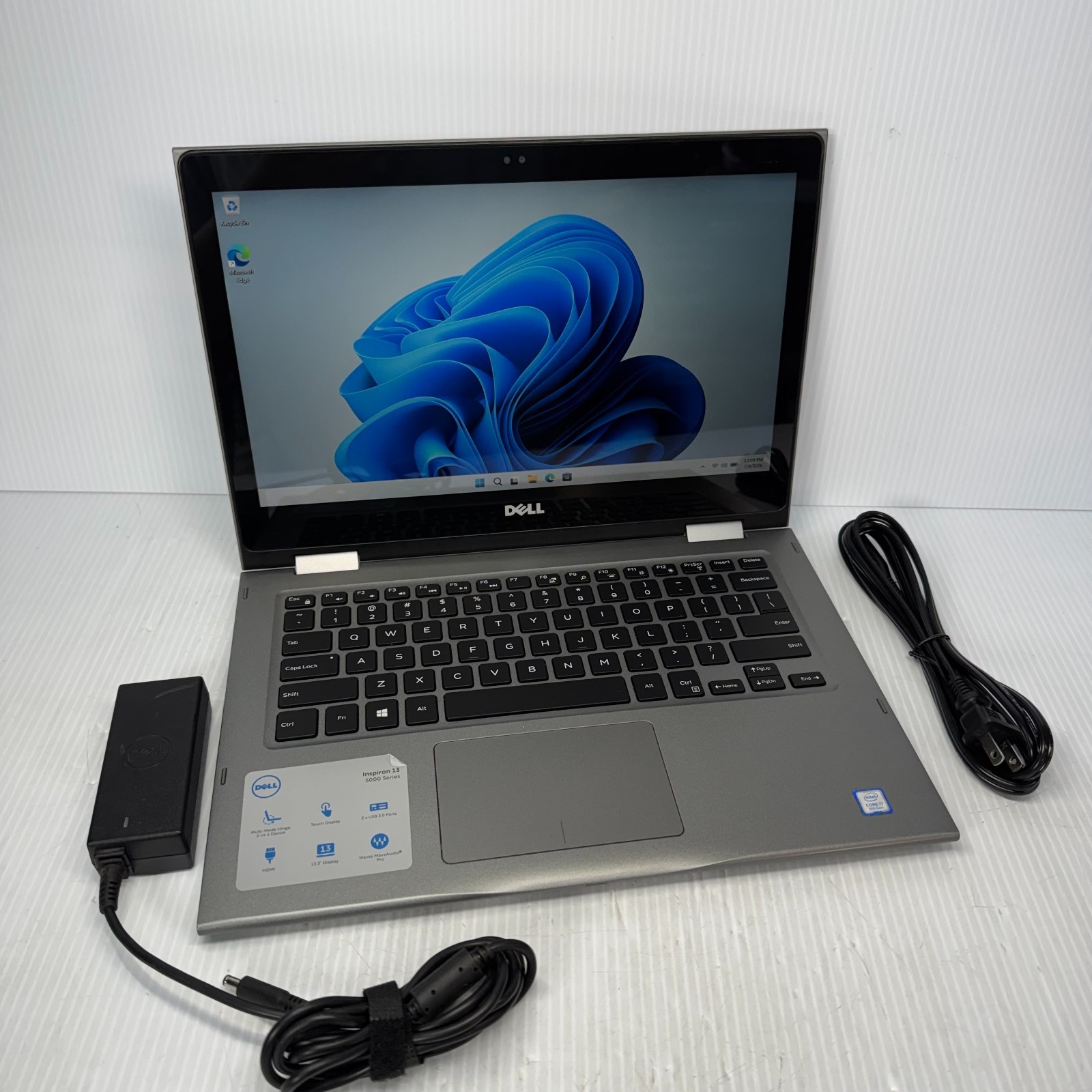 Dell Inspiron 5379 i7-8550U 13.3″ Touchscreen Windows 11 Laptop 256GB SSD 16GB