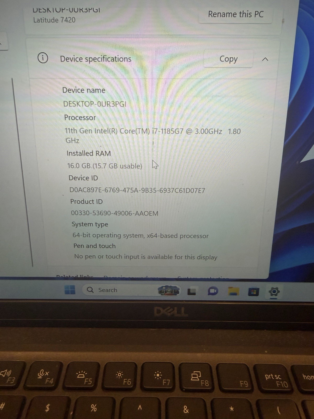 Dell Laptop Latitude 7420 14″ (Intel Core i7 11th Gen., 16GB RAM, 512GB SSD)…