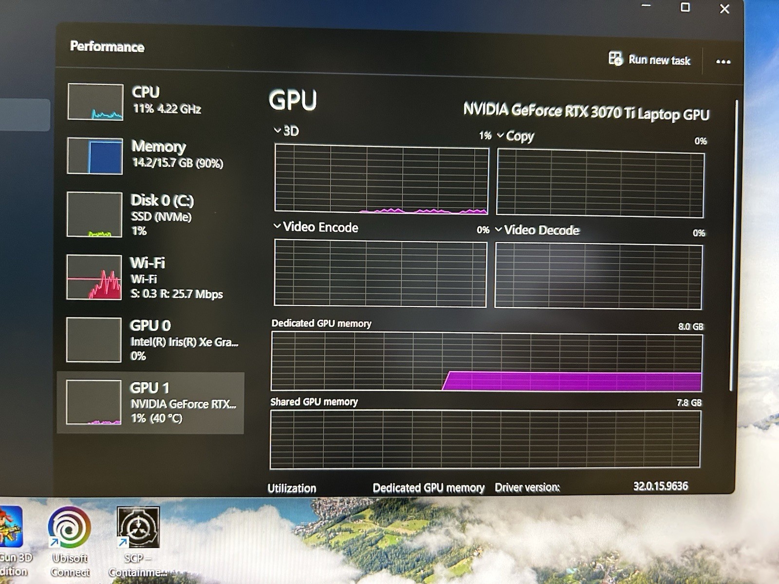 Alienware m15 R7 15″ i7-12700H 16GB 1TB NVMe RTX 3070 Ti 360Hz Win11