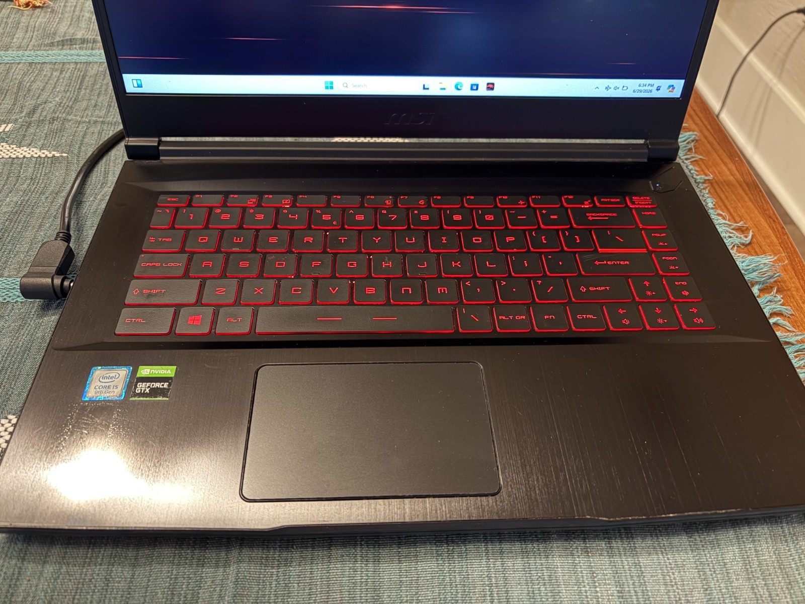 MSI GF63 Thin 9RCX-615US – GeForce GTX 1050Ti (16gb RAM) – i5 9th Gen Intel Core