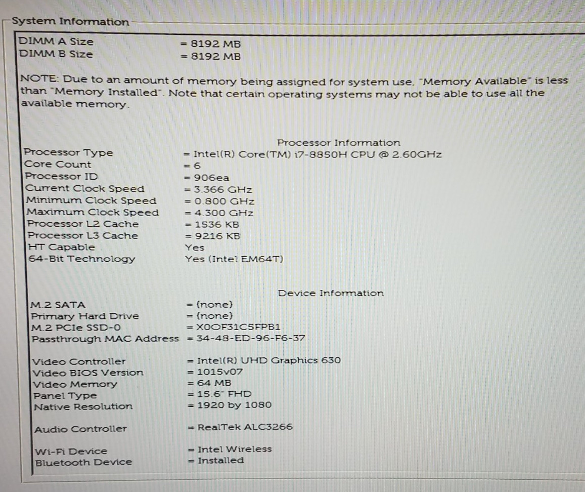 Dell Precision 5530, 15.6″, i7-8850H@2.6GHz, 16GB, 512GB SSD, P1000, Lot of 4