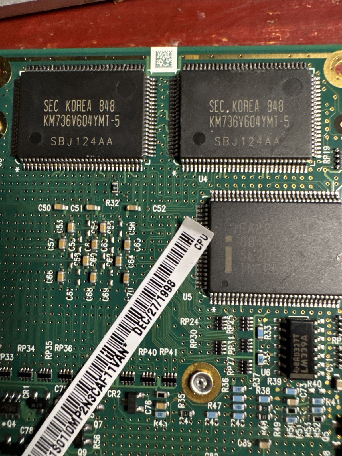 Lot Of 5 random parts (from IBM thinkpads 90s laptops) RAM 32 DIMM / 64mb /CPU+