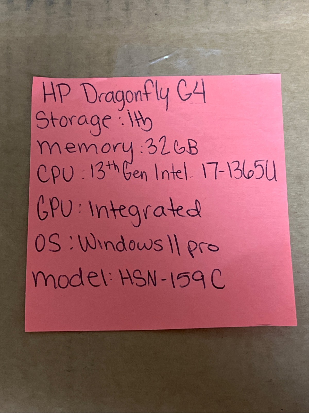 HP 13.5′ Dragonfly G4 Touch Screen Notebook – Intel I7-1365U – 32 GB RAM – 1 TB