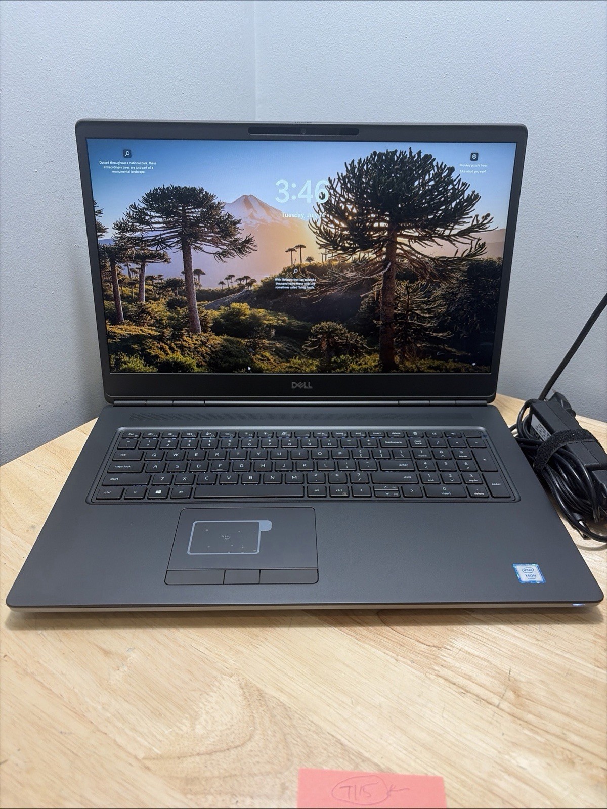 Dell Precision 7750 Xeon W-10885M 2.4GHZ 32GB 512GB WCam WiFi W11 Cord