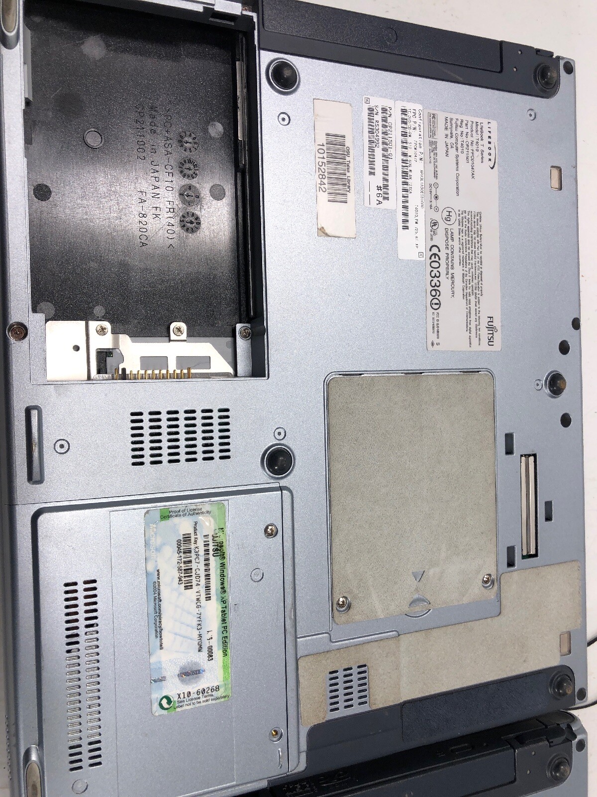 LOT Of 2 Fujitsu Lifebook T Series T4010 Tablet 1GB Ram No Hard drive
