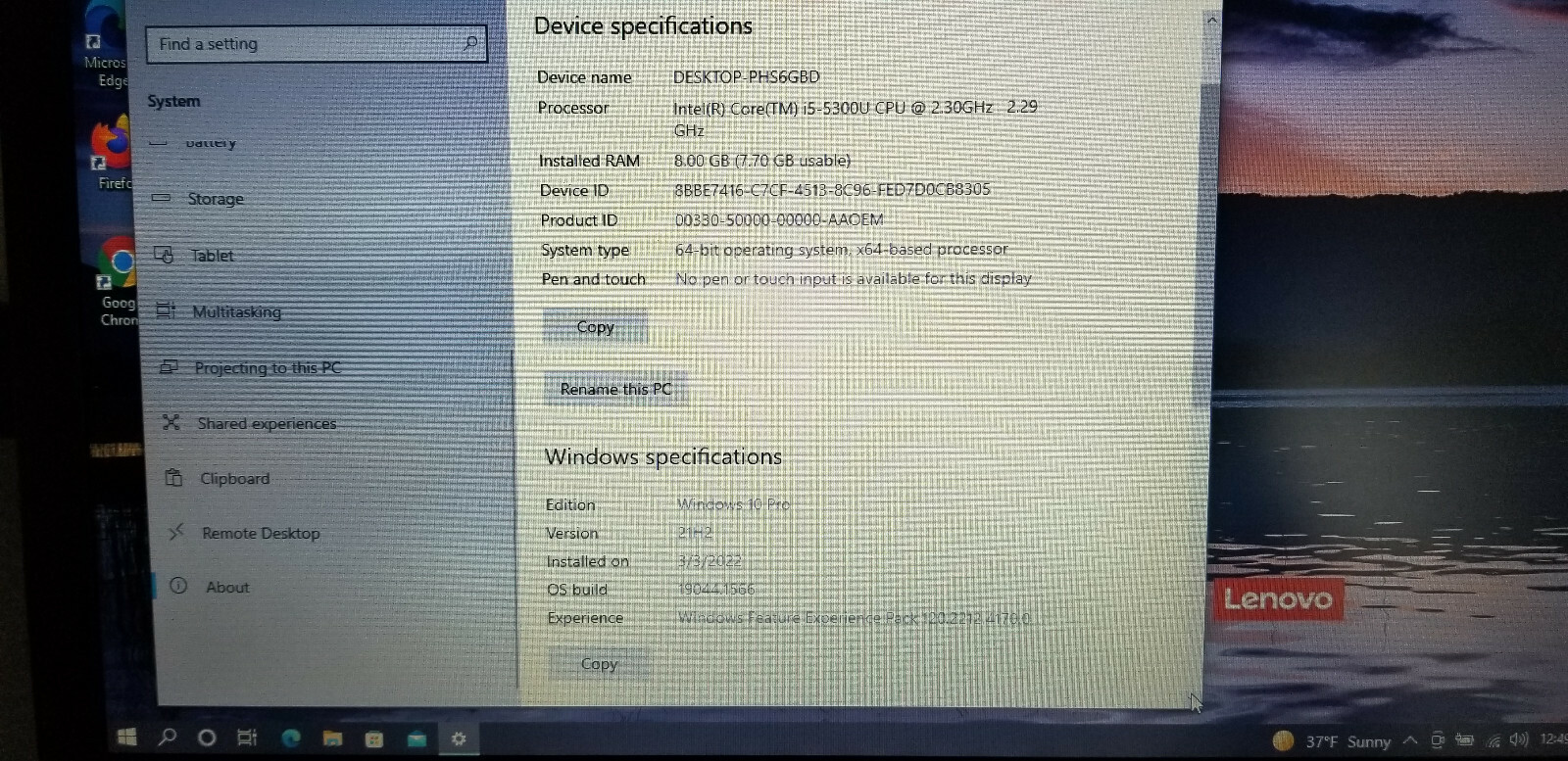 Lenovo Thinkpad T450 Laptop 14″ Core i5-5300U 2.3Ghz 8GB RAM, 240GB SSD