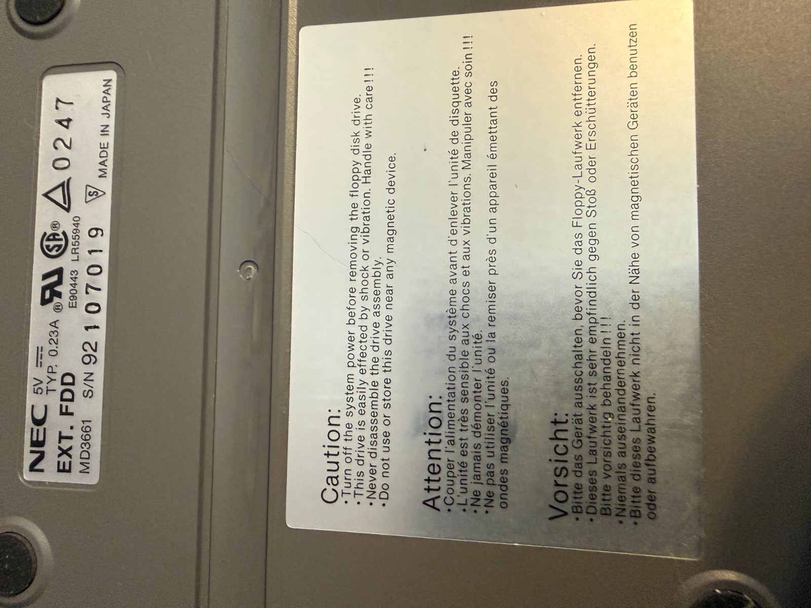 Rare 1994 NEC Versa S/33 486SL Laptop