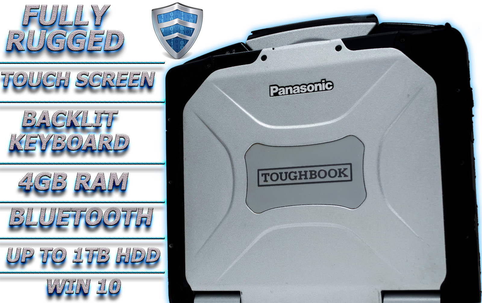 Panasonic Toughbook CF-30 1.6GHz 4GB HDD or SSD Rugged Laptop TOUCH WIN10
