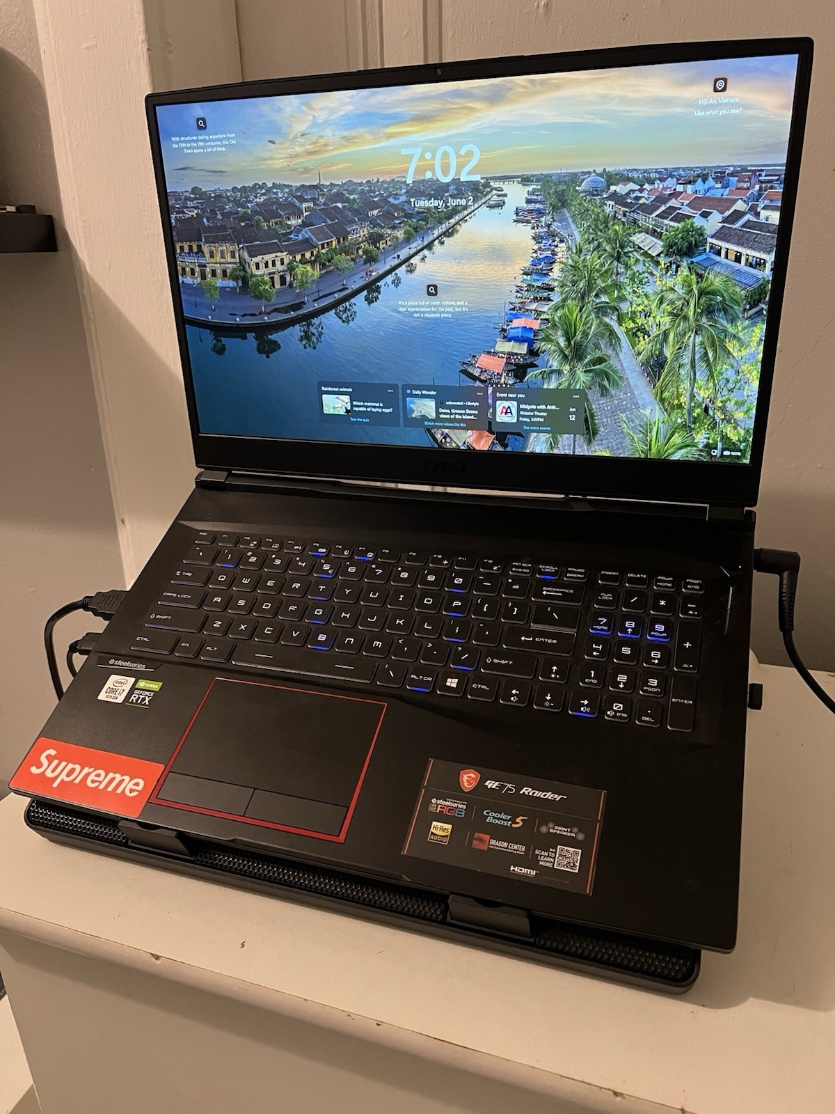 MSI GE75 Raider Gaming Laptop i7 10th Gen 16GB 1TB 500 SSD RTX Win10