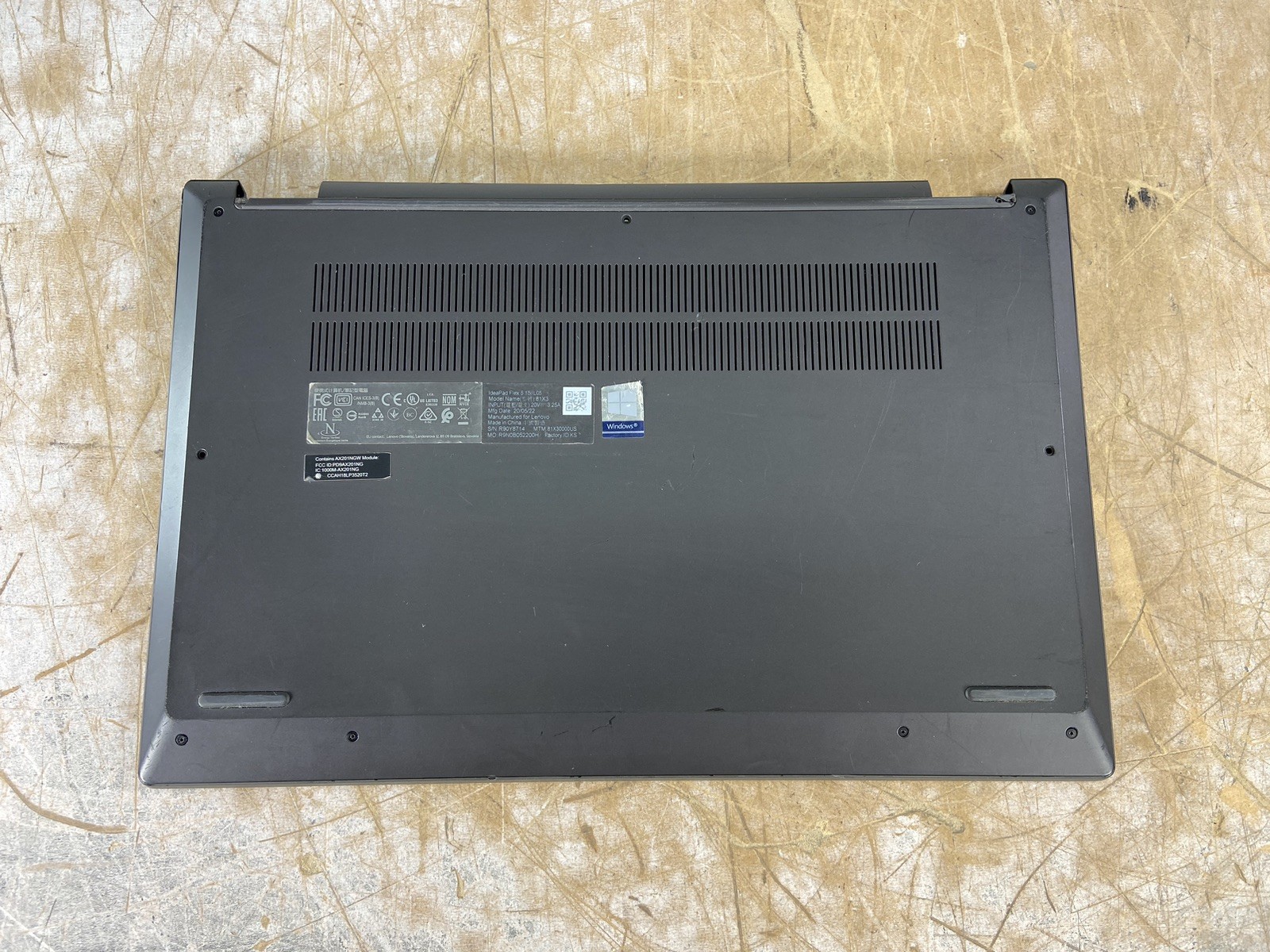 LENOVO IDEAPAD FLEX 5-15IIL05 i7-1065G7 @ 1.30GHz, 16GB RAM, NO HDD/OS – (PARTS)