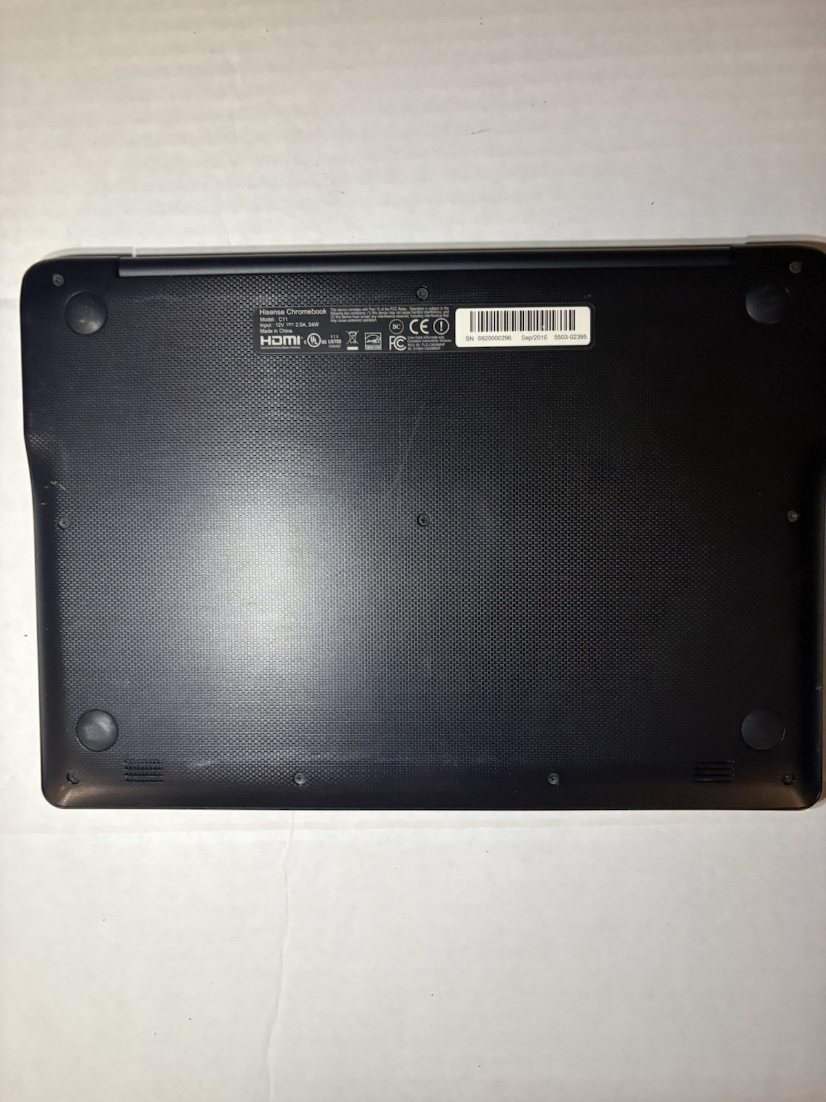 Hisense Chromebook C11 11.6” Laptop Chrome OS WiFi HDMI Black – No Cord