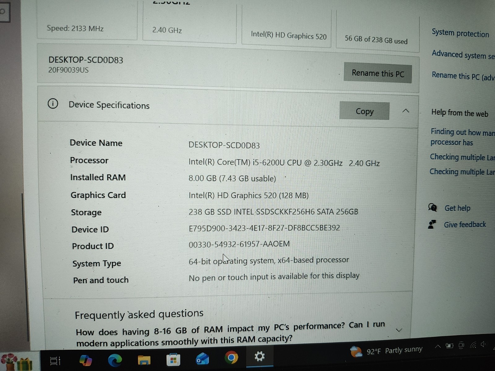 Lenovo ThinkPad T460s, i5-6200U, 8 GB, 14″ FHD, Charger, AC Adapter, 256SSD