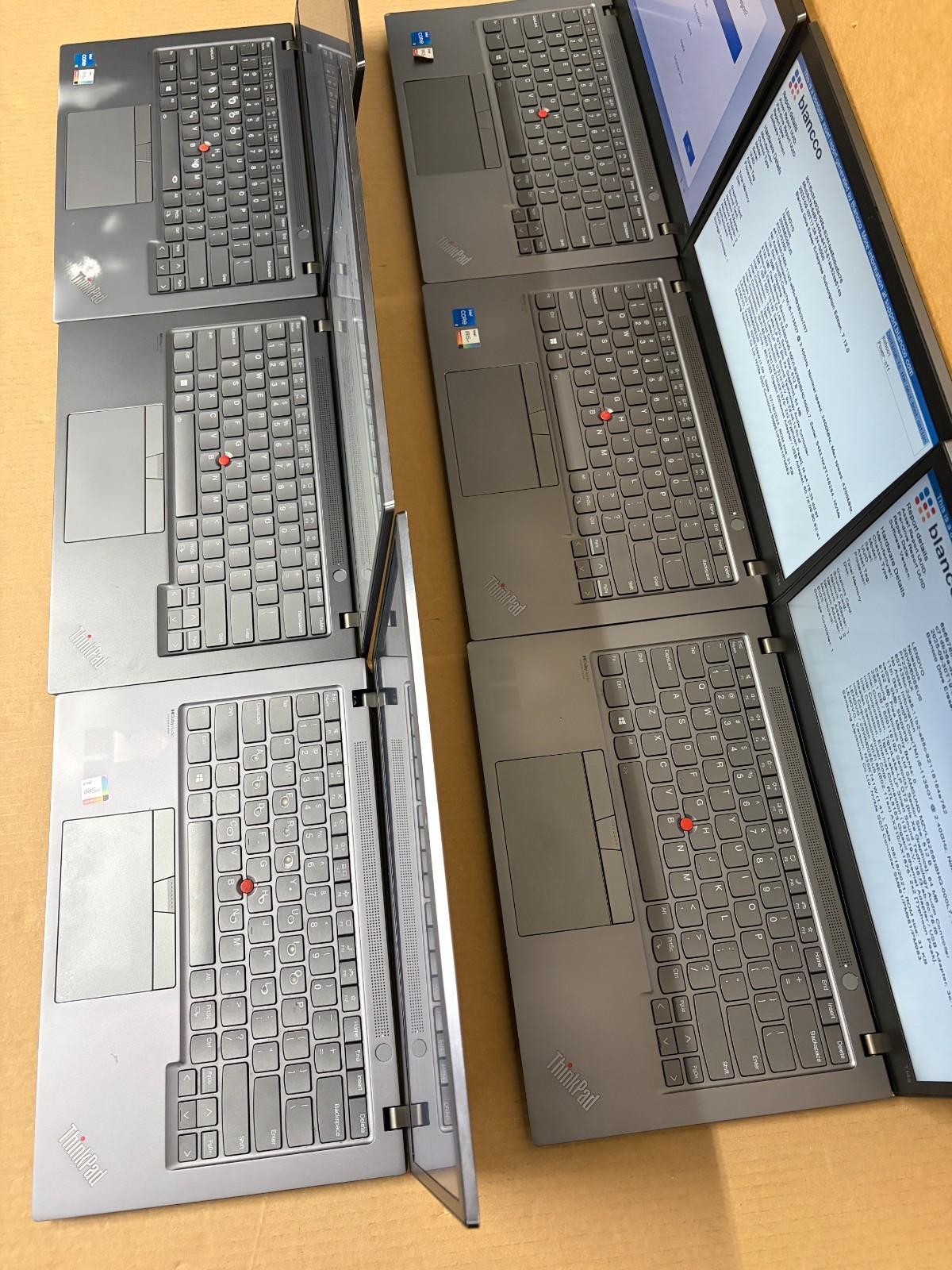 Lot of 6 Lenovo ThinkPad T14s Gen 2 i5-1135G7 | 256GB SSD | 8GB RAM | NO OS H