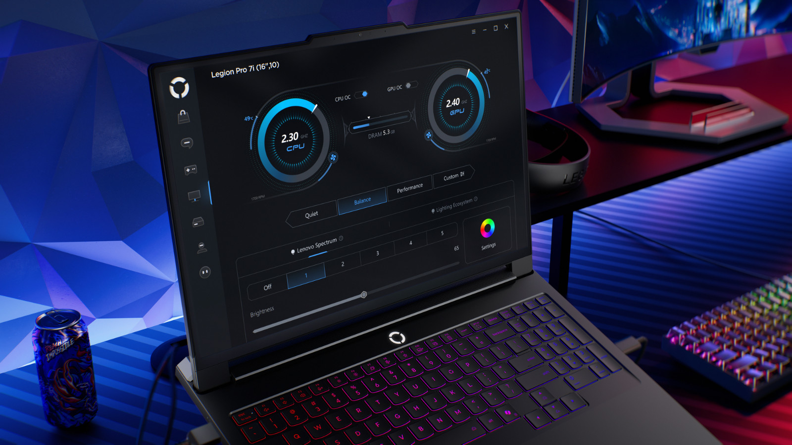 LENOVO LEGION PRO 7 G10 RTX 5080 U9-275HX 96GB 8TB 16″WQXGA GAMING 3D US ENGLISH