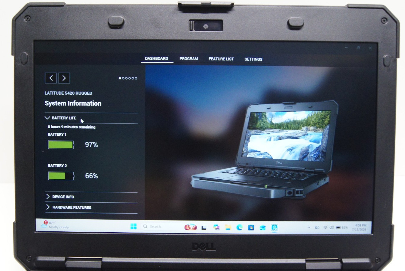 Dell Latitude 14 Rugged 5420 FHD i7-8650U 32GB NEW 1TB SSD NFC AMD 4G LTE Win11P