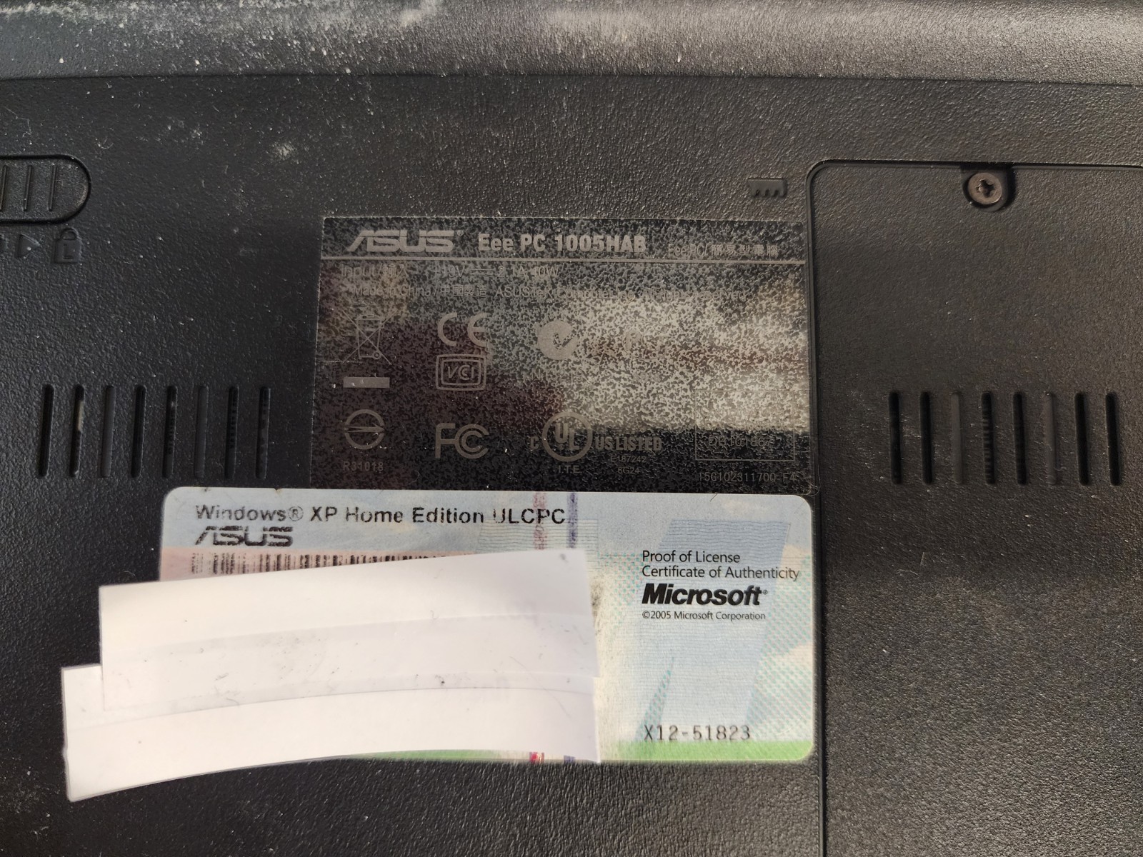 ASUS Eee PC MINI NOTEBOOK 1005HAB BLACK 1G DDR2, ATOM N270, 160gb Hdd