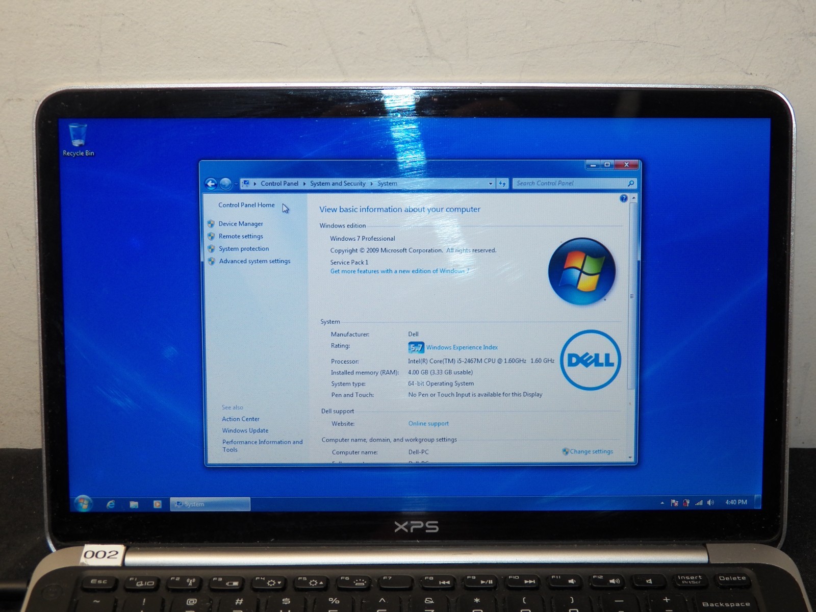 Dell XPS L321X 13.3 Inch Ultrabook – SSD/USB 3.0/Bluetooth/Webcam/Backlit KB – A