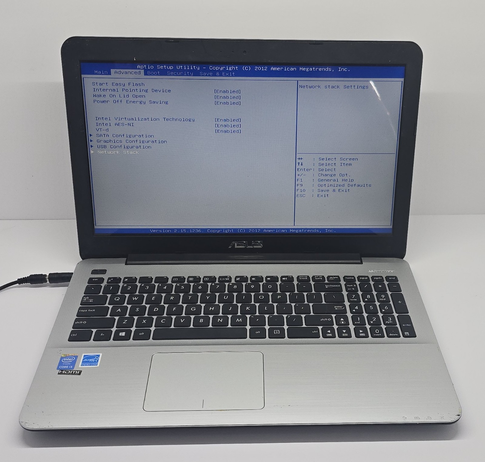 Asus X555LA 15.6″ Laptop Intel i3-4030U 1.9GHz 4GB RAM 320GB HDD NO OS