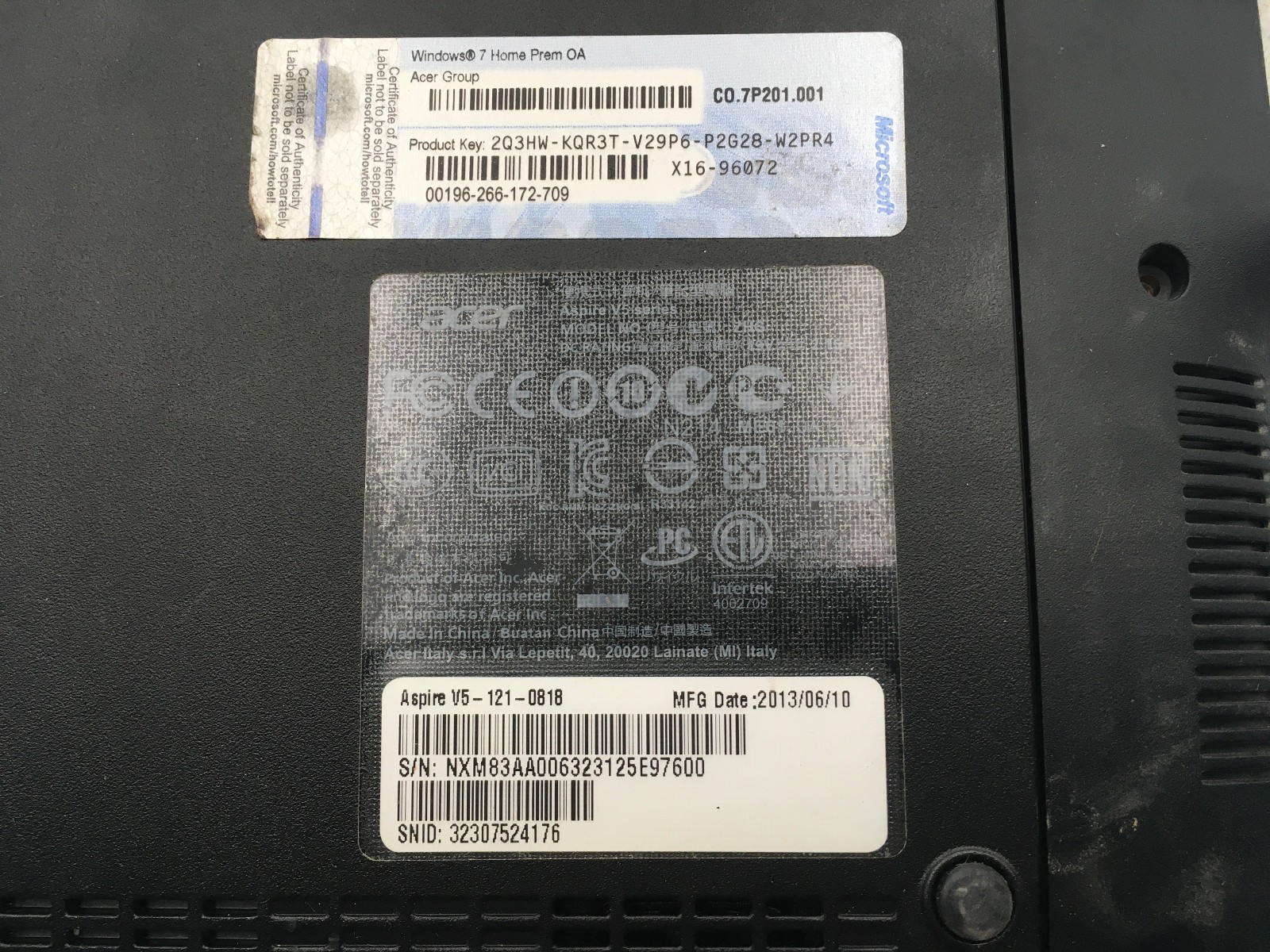 ACER ASPIRE V5 121 – FOR PARTS/NO POWER – AMD C70 – 2GB RAM – 11″ -READ DESC- BB