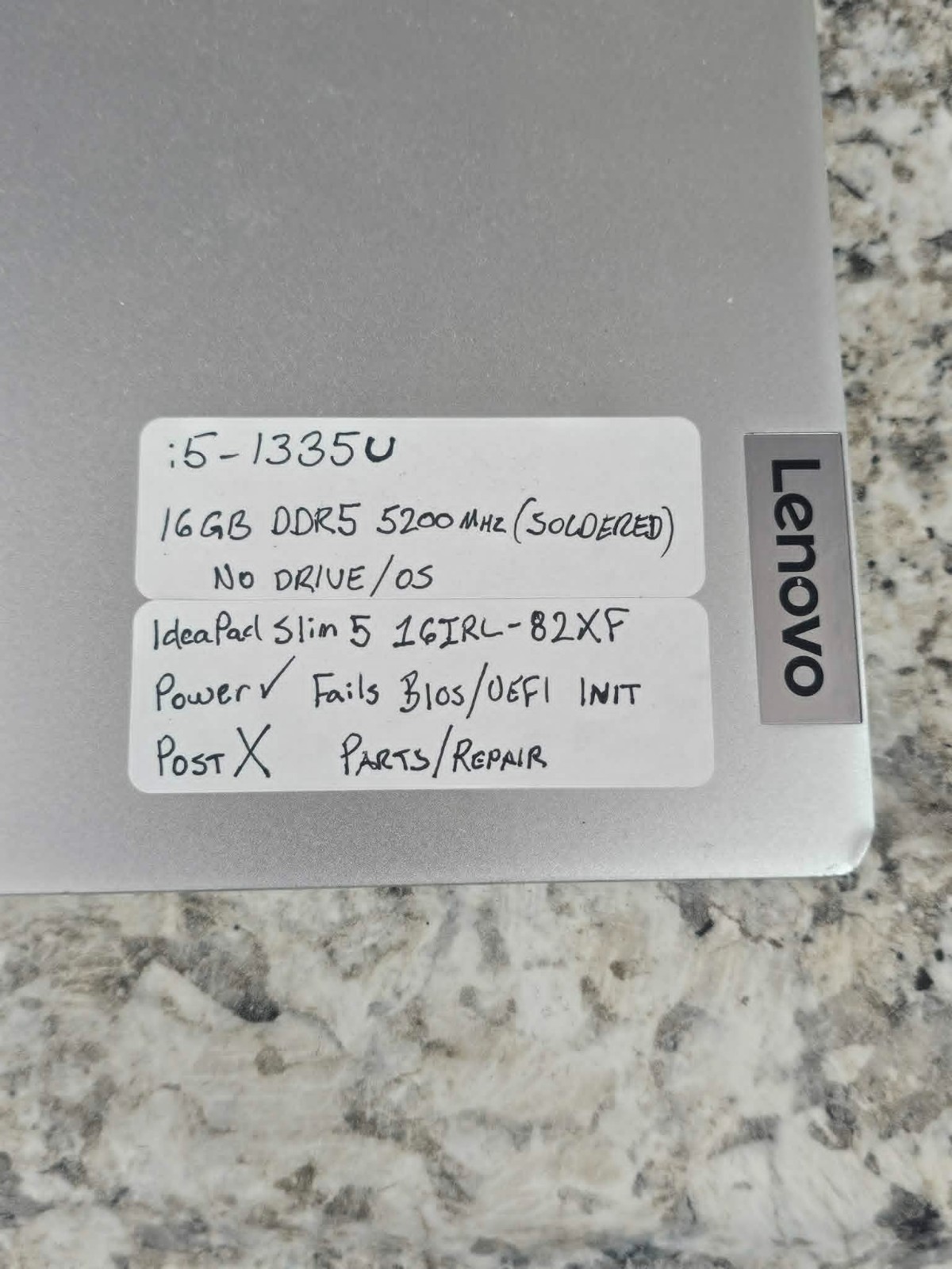 Lenovo Yoga 7 16IRL8 16″ Intel Core i5-1335U 16GB Laptop -Parts Special