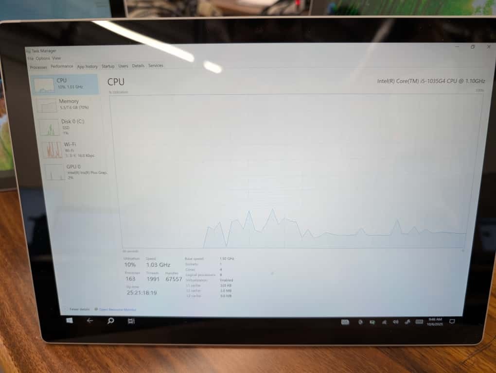 Microsoft Surface Pro 7 Tablet Core i5-1035G4 1.1GHz 8GB RAM 256GB SSD Win10 Pro