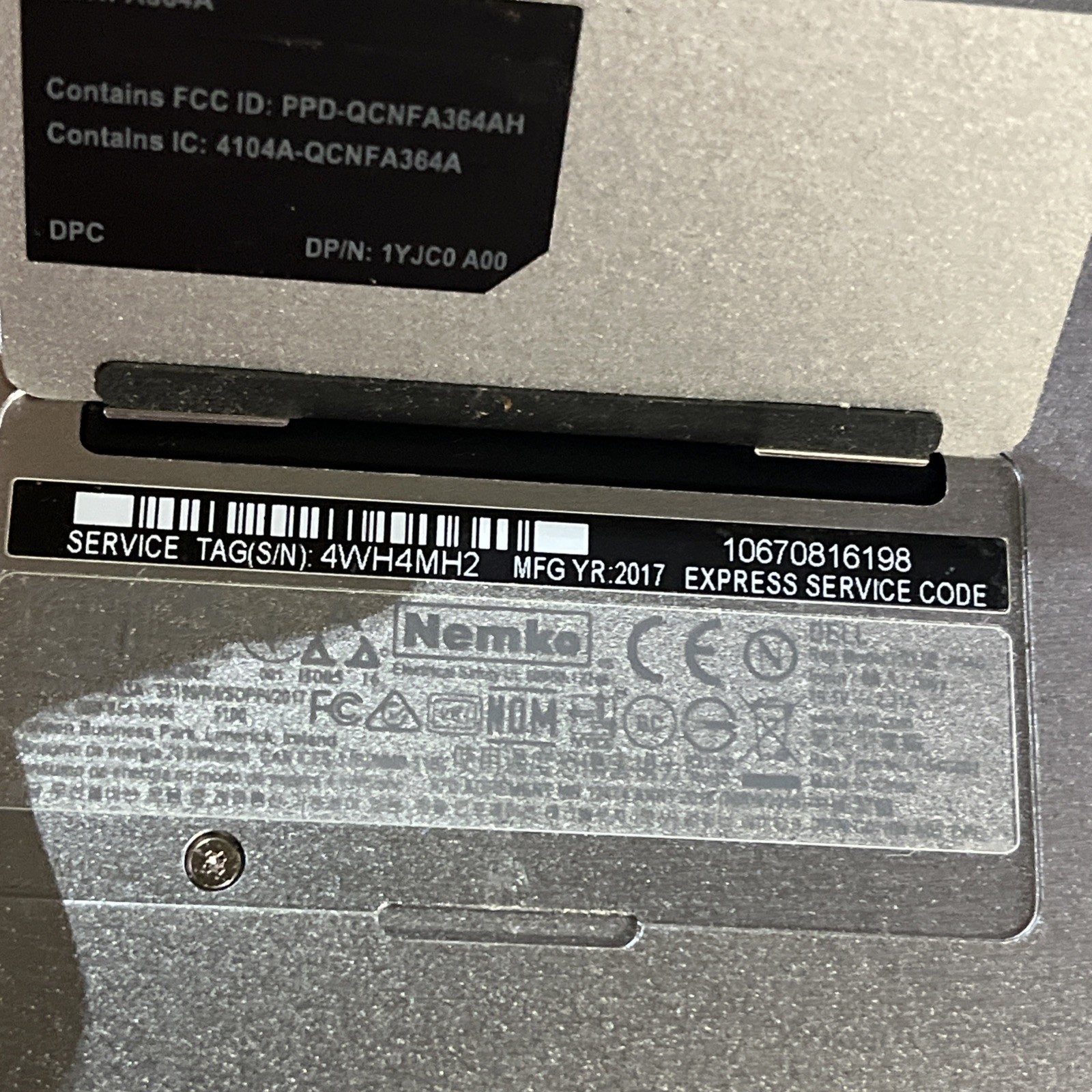 DELL XPS 13 9360 INTEL CORE I5-7300U 2.60GHZ 8GB RAM NO HD