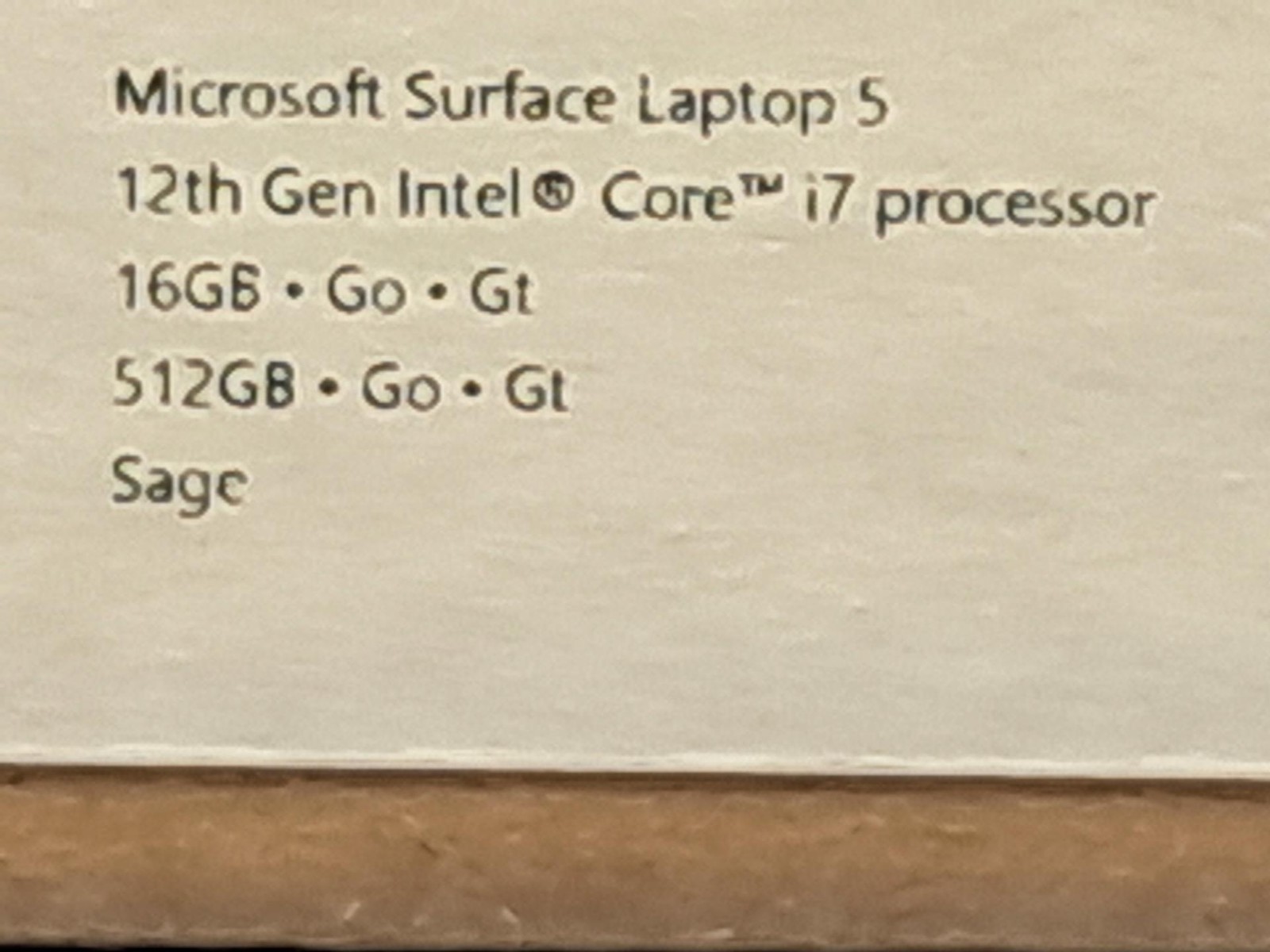 Microsoft Surface Laptop 5 i7-1265U 16GB 512MB RTX3050 14.4 Windows RBH-00052
