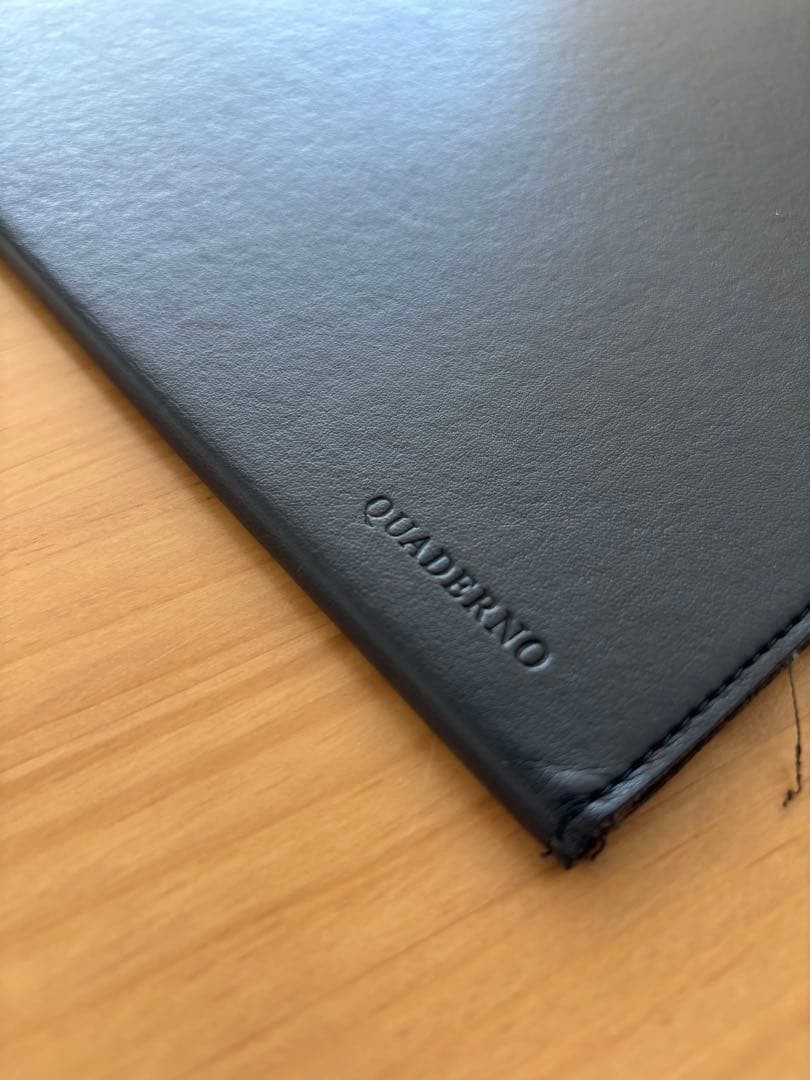 QUADERNO A4 Navy Synthetic Leather Tablet Case Simple Design for Android