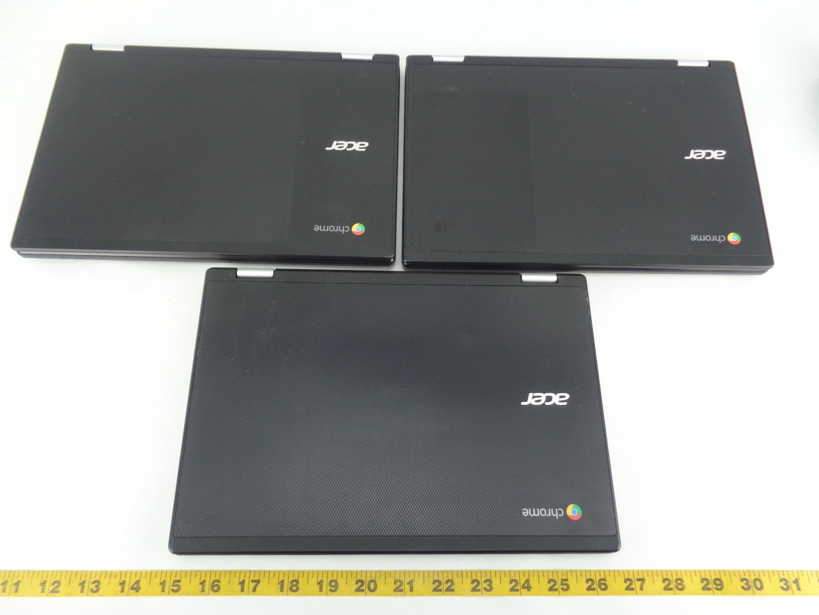 Lot of 3 Acer R11 C738T 2-in-1 Chromebook Laptop Tablet Touchscreen with Charger