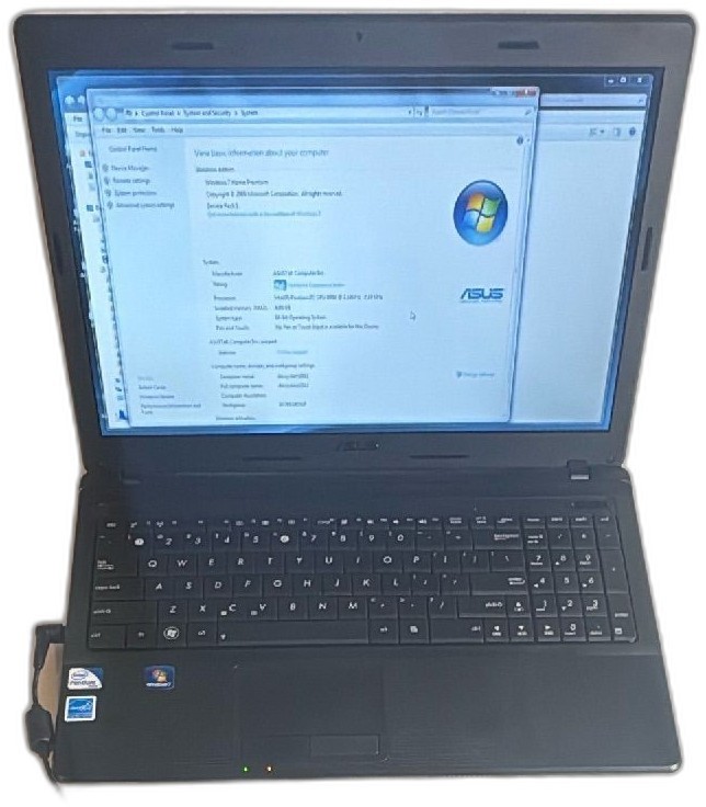 Asus X54H Laptop 15 in Pentium B950 4GB RAM 500GB Windows 7 Licensed Office 2010