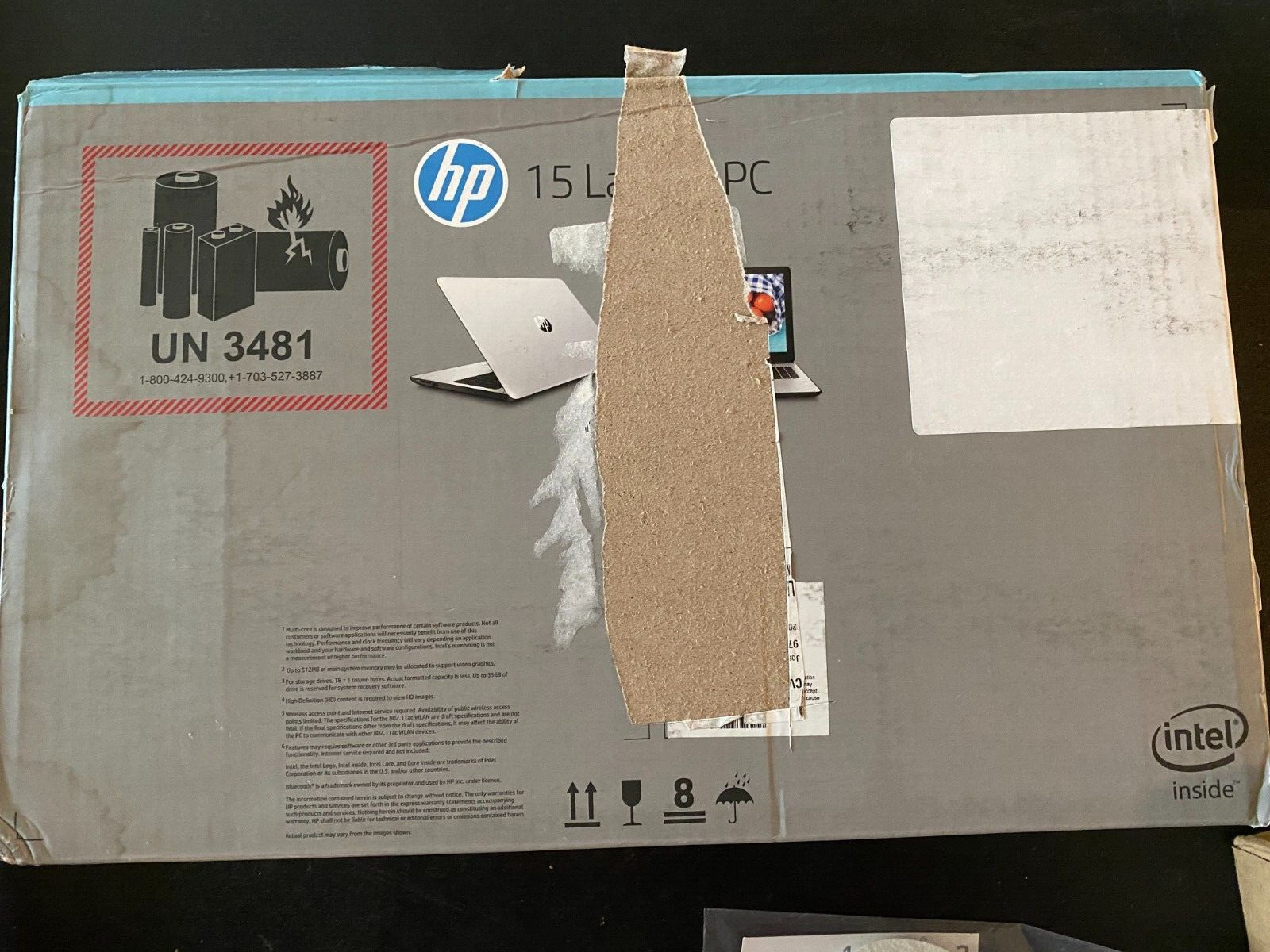 HP 15-bs031wm 15.6″ Core i3 7100U 2.40ghz 4gb 1tb laptop