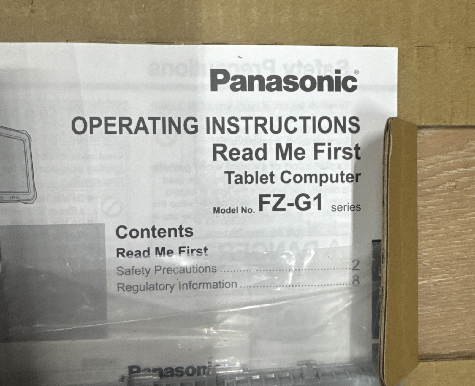 Panasonic FZ-G1U1096VM Tablet Computer ToughPad