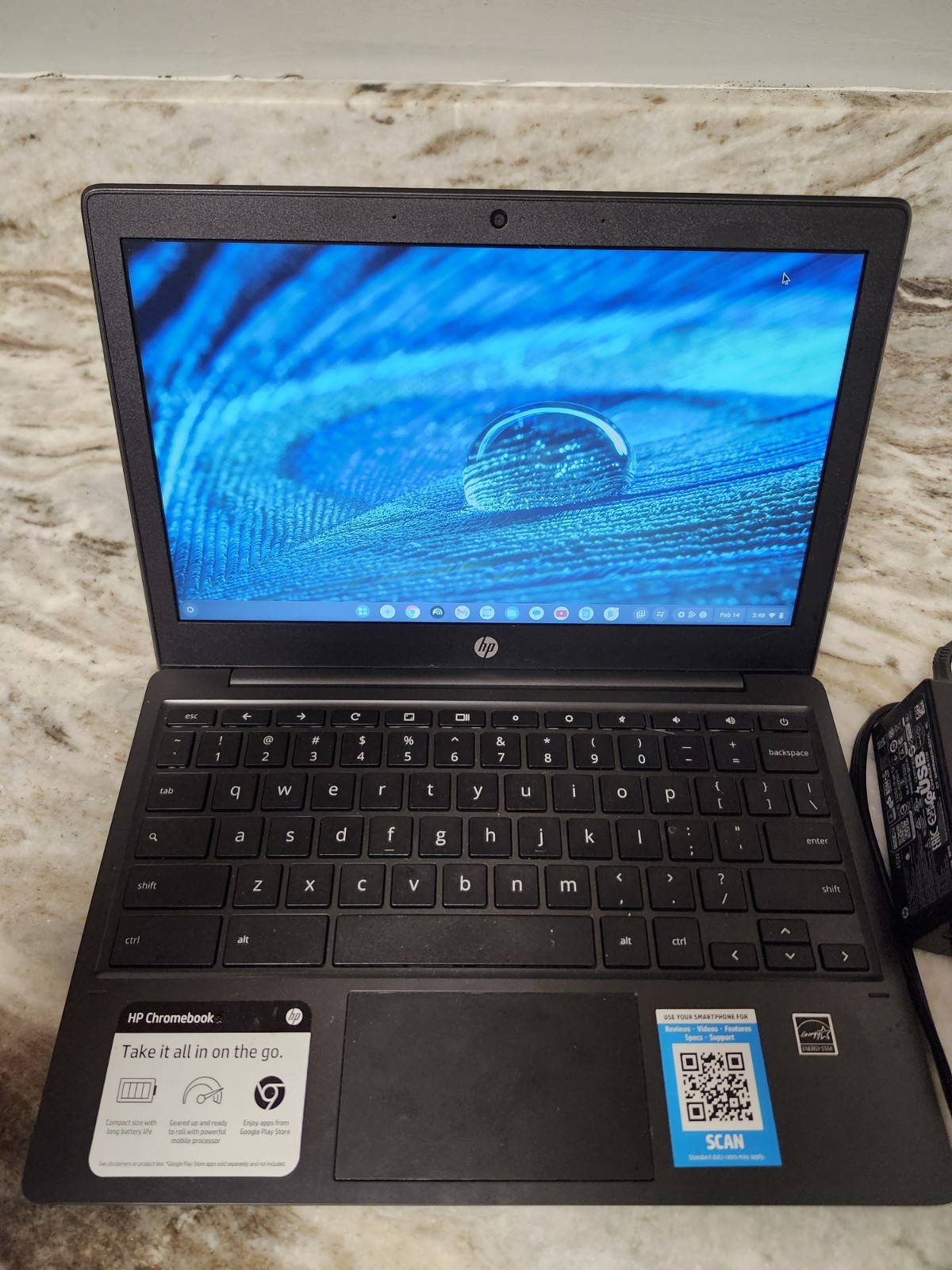 Hp Chromebook 11.6in (11a-na0035nr) 32gb ash gray