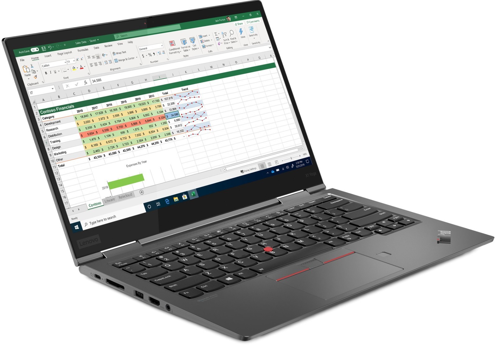Lenovo ThinkPad X1 Yoga 5th Gen Core i5-10210U 1.60GHz 16GB RAM 512GB SSD W11P
