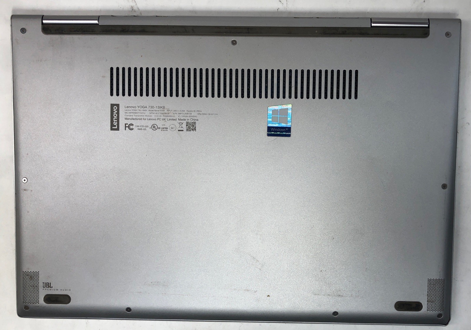 Lenovo Yoga 730, Intel Core i5-8250U @1.60Ghz, 8GB RAM, 256GB SSD, W11, Touch!