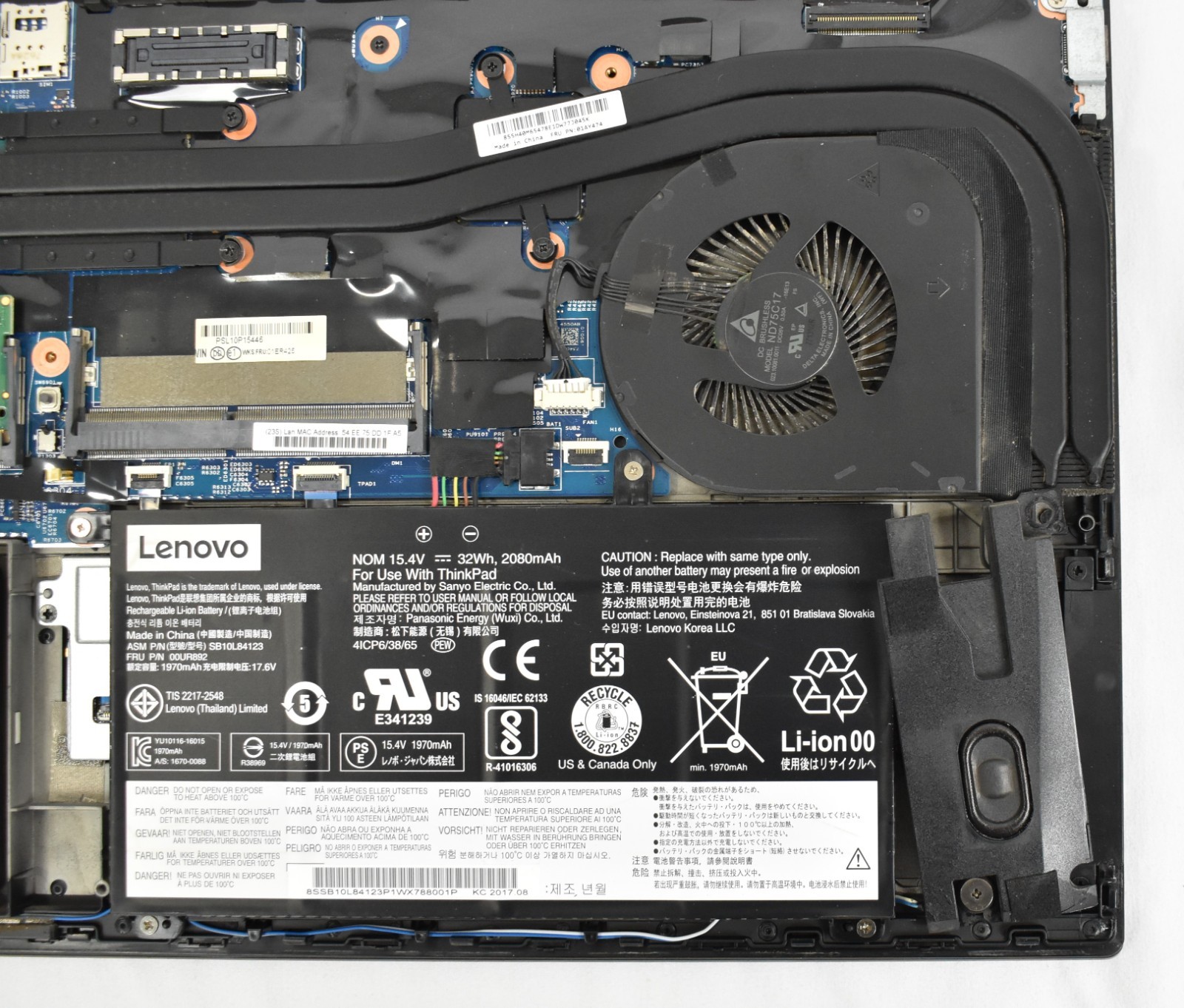 (2) Lenovo ThinkPad P51s i7-7500U 2.7GHz 16GB 240GB SSD No OS Parts or Repair
