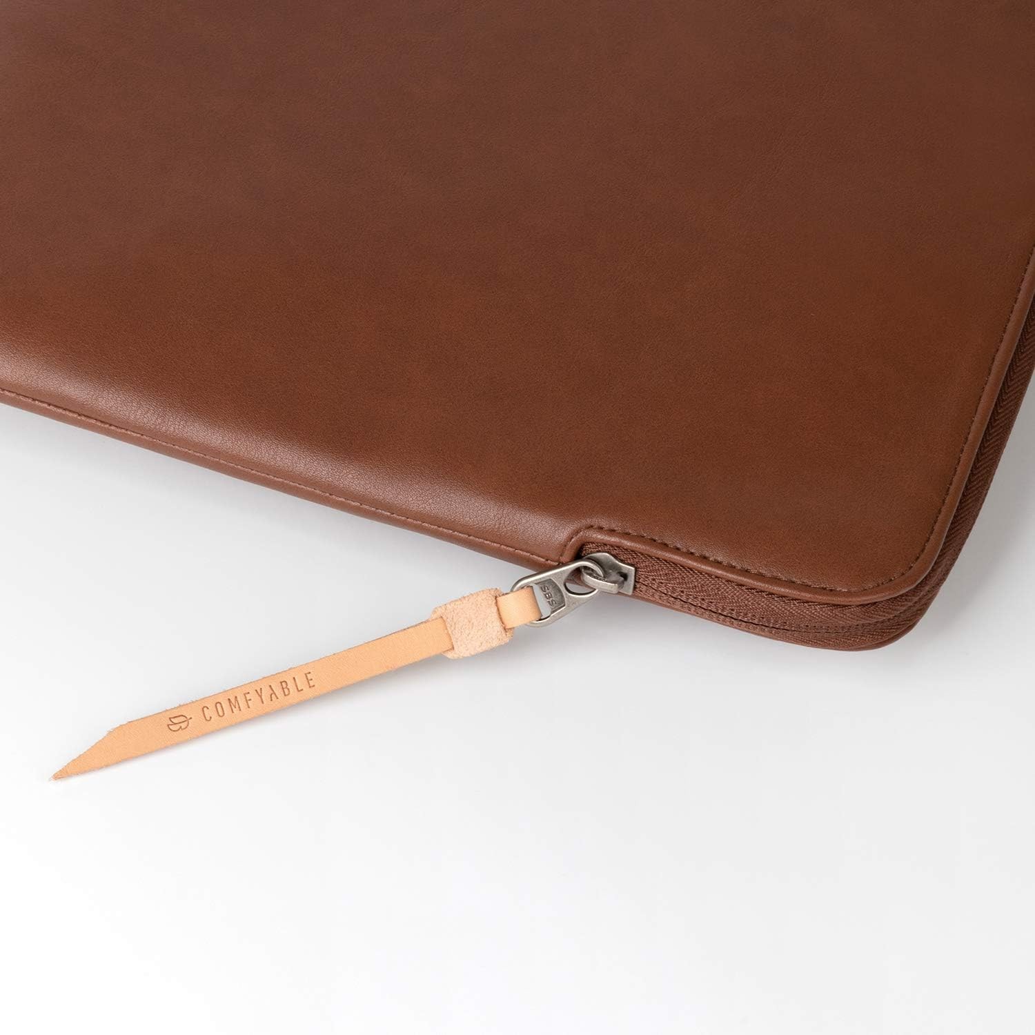Brown PU Leather Laptop Sleeve for 13/14 Inch MacBook Air & Pro M2/M3/M4/M5
