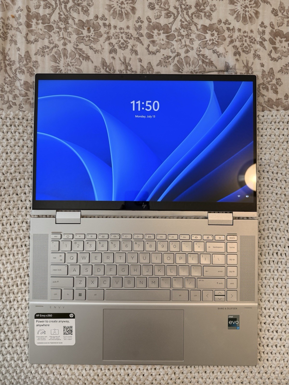 HP ENVY x360 15.6” (512GB SSD Intel Core i7-1255U 16GB RAM) 2-In-1 Touch Laptop