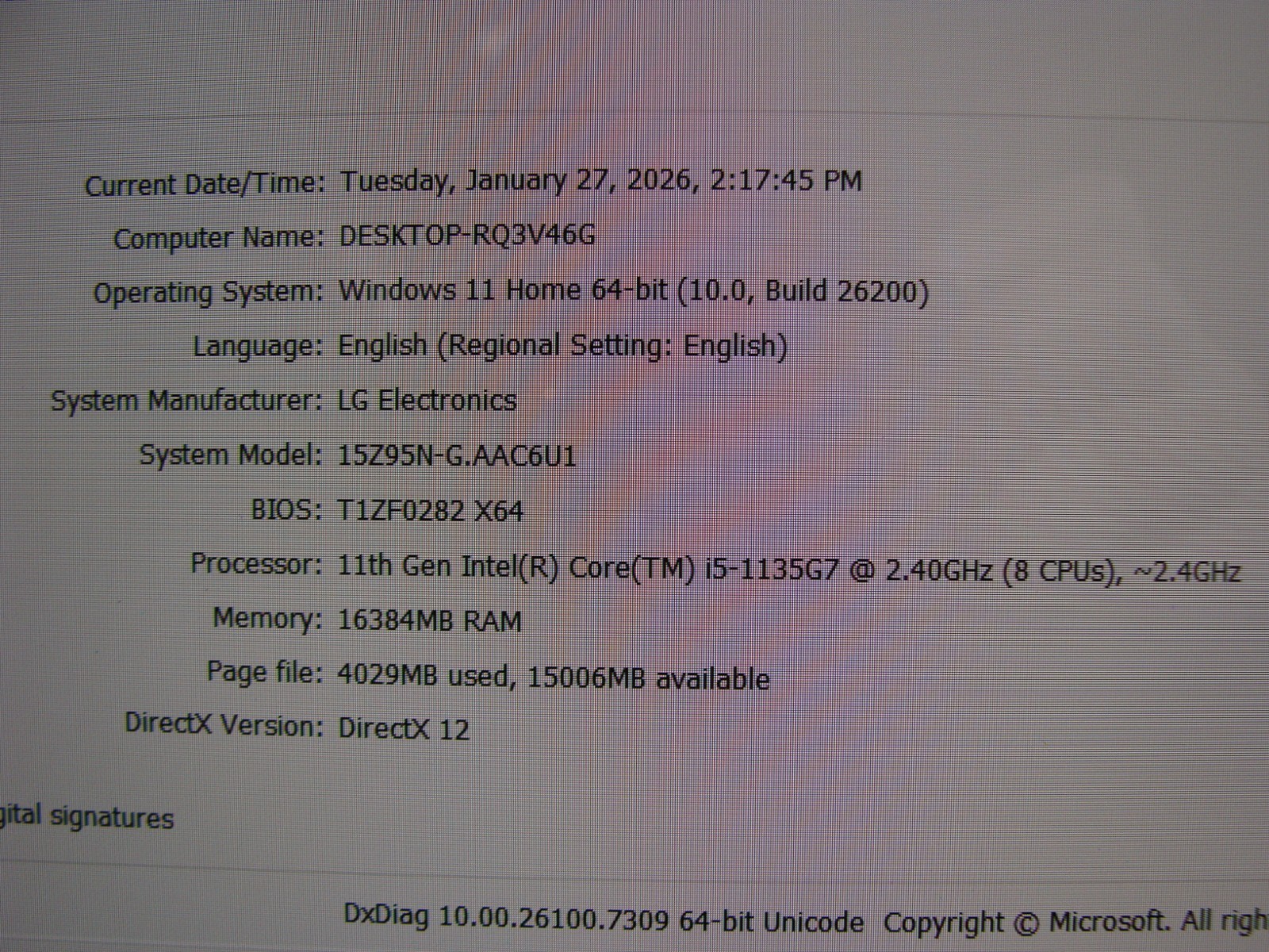 LG Gram 15 15Z95N 15.6″FHD intel core i5-1135G7 2.4GHz 16GB 512GB SSD Win11H +PA